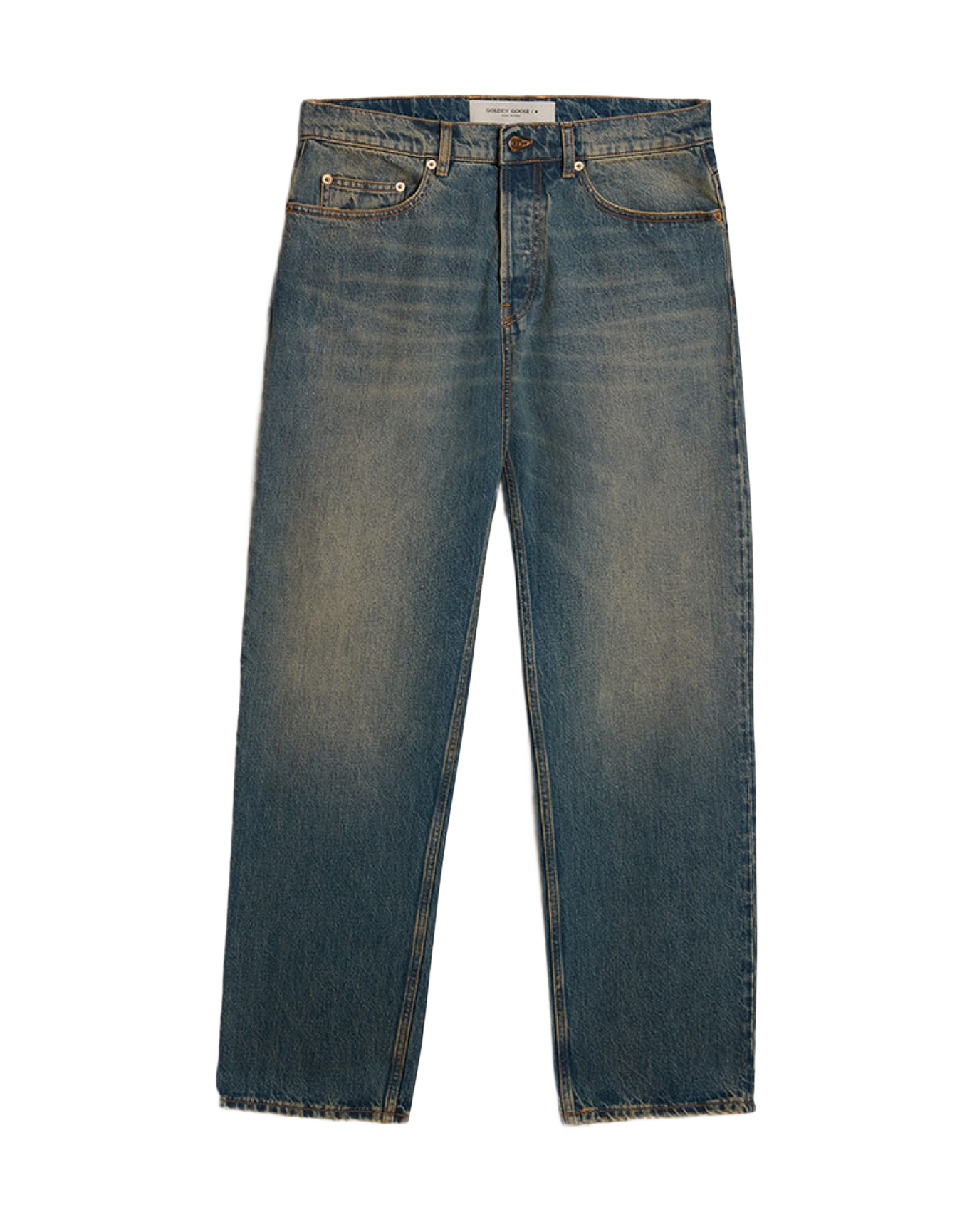 Men | Blue Jeans with A Lived-In Treatment | Blue