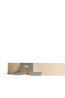 Men | Bridger Nubuck Leather Belt | Moonbeam