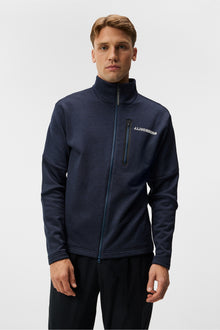 Men | Brush Full Zip Midlayer | Navy Melange