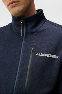Men | Brush Full Zip Midlayer | Navy Melange