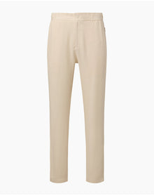 Men | Button Front Elastic Linen Pant | Oat