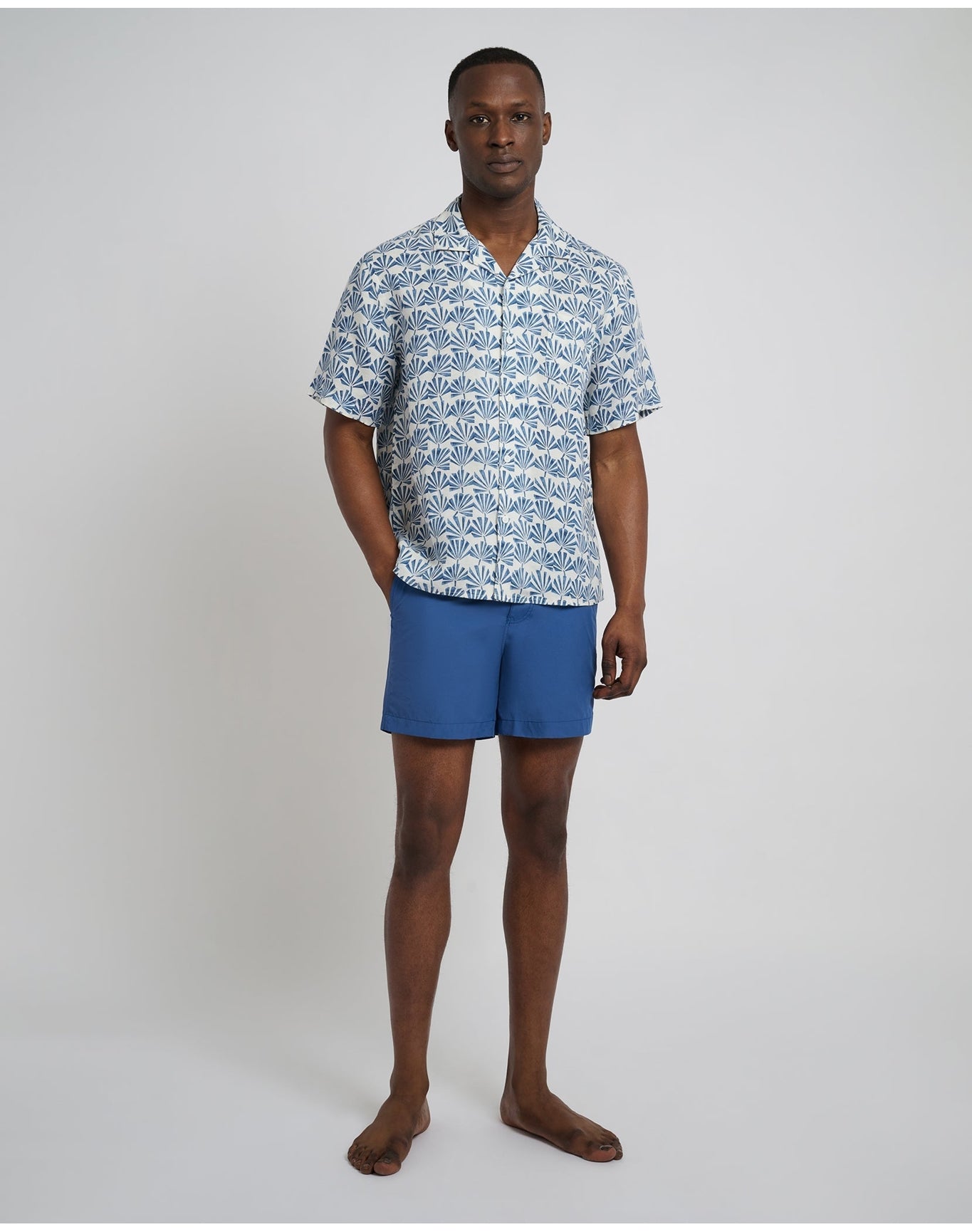 Men | Calder Buckle 5" Swim Trunk | Pool Blue