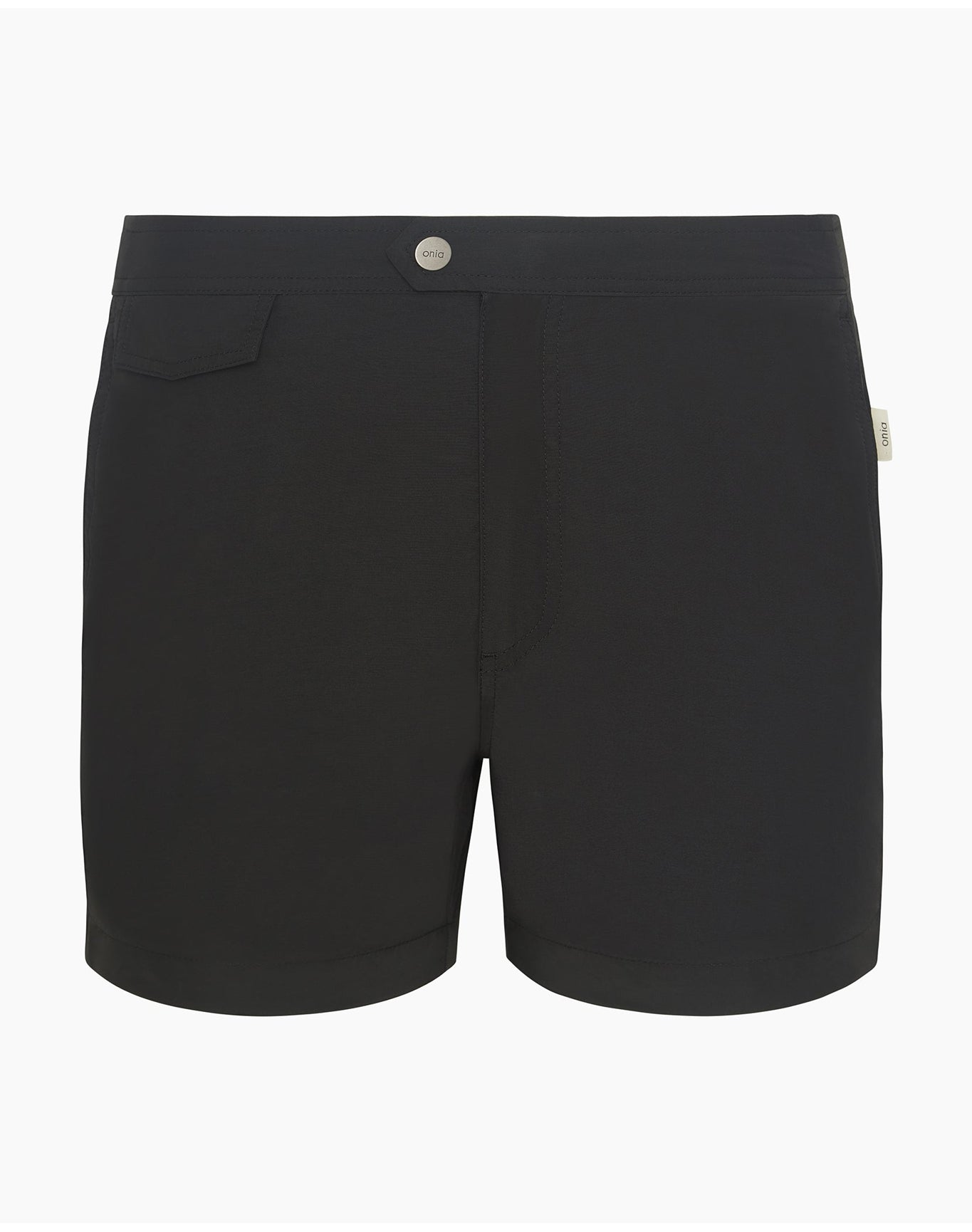 Men | Calder Side Elastic 4" Swim Trunk | Black