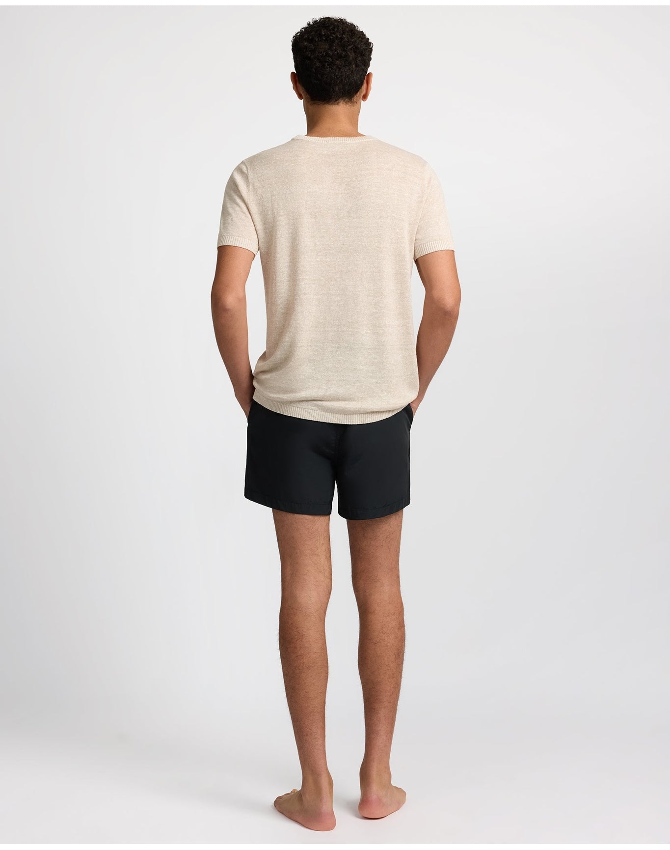 Men | Calder Side Elastic 4" Swim Trunk | Black