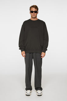 Men | Callan Logo Creneck | Washed Black