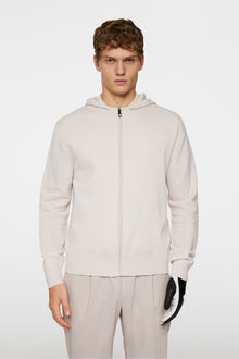 Men | Cameron Hooded Knit Full Zip | Moonbeam