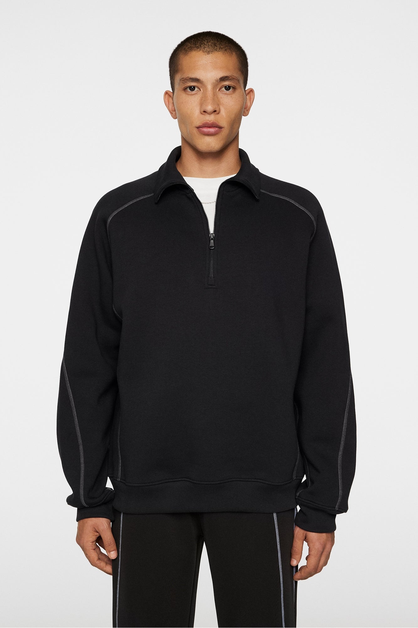 Men | Canter Quarter Zip Sweat | Black