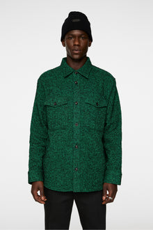 Men | Carter Wool Overshirt | Ultramarine Green