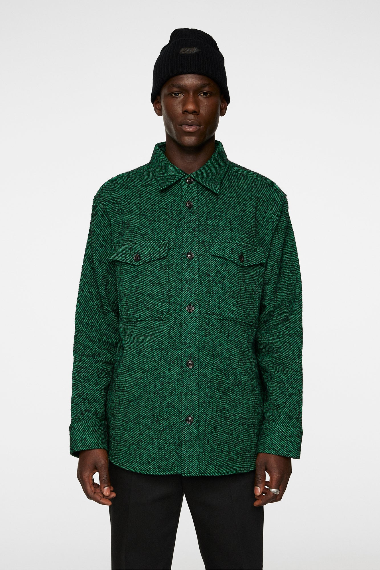 Men | Carter Wool Overshirt | Ultramarine Green
