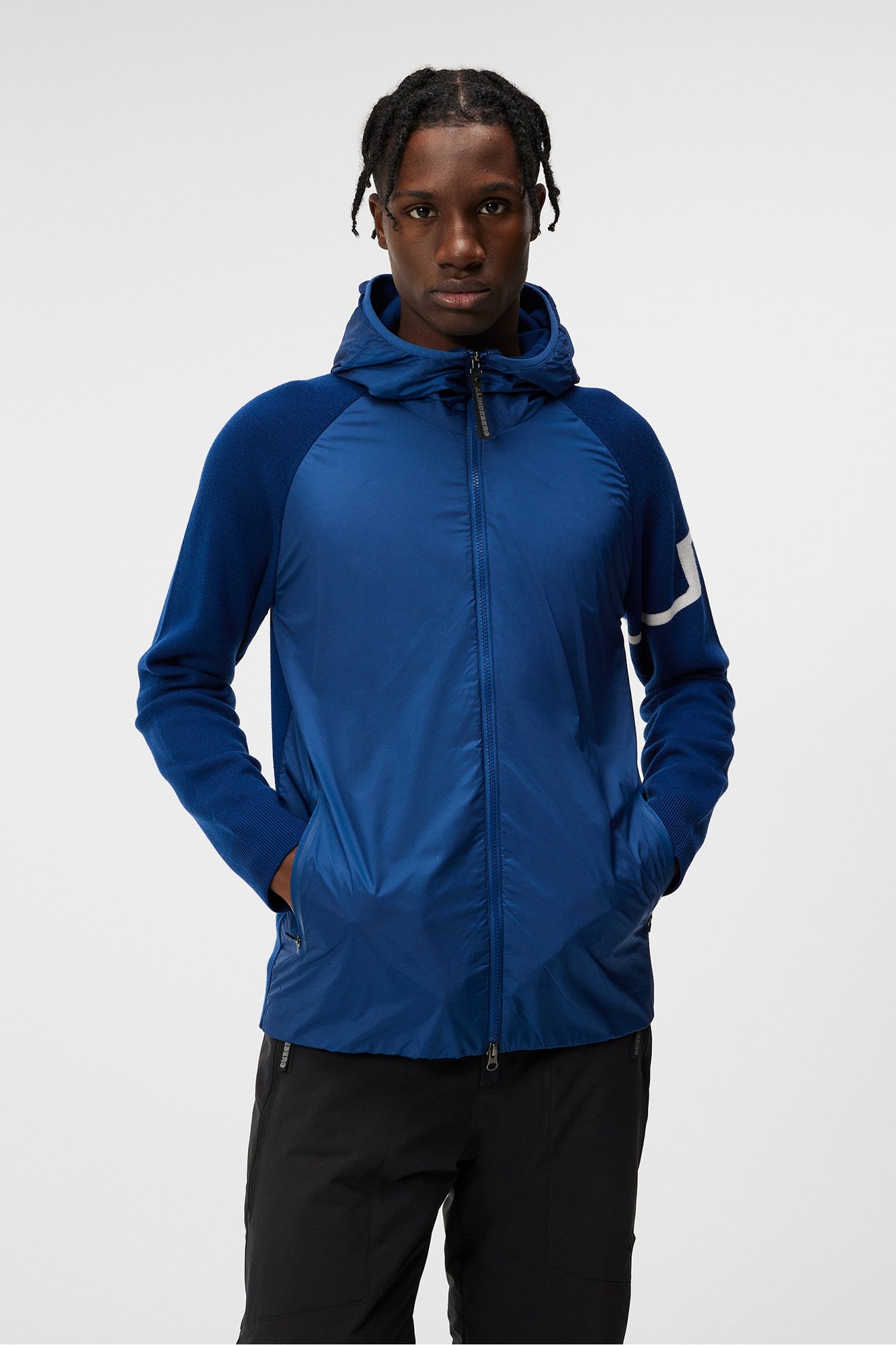 Men | Cascade Hybrid Hood Jacket | Estate Blue