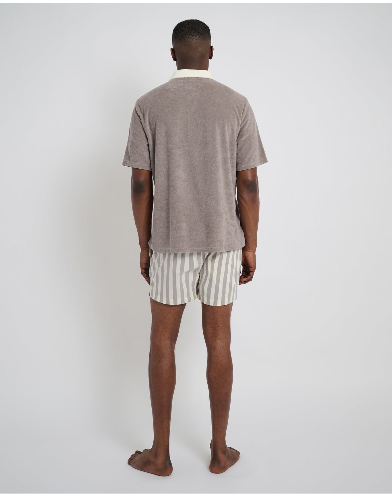 Men | Charles 4" Swim Trunk | Cinder Cream