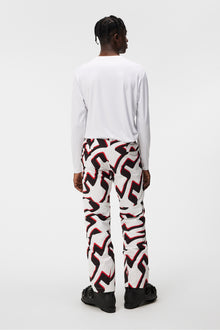 Men | Clarke Pant Printed | Bridge Wave Xl White