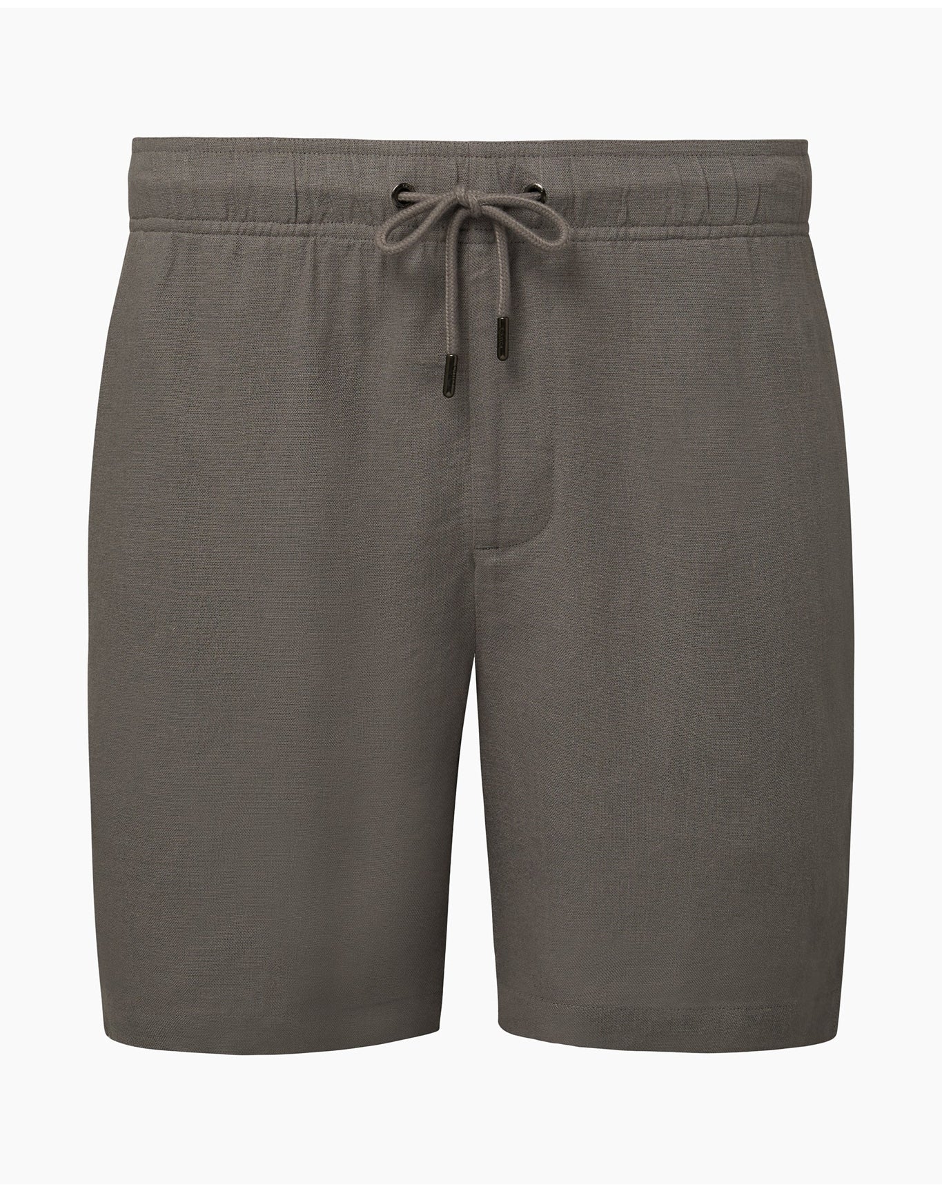 Men | Classic Pull On Linen Short 6In | Charcoal Gray