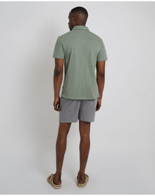 Men | Classic Pull On Linen Short 6In | Charcoal Gray