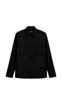 Men | Coen Double Face Overshirt | Black