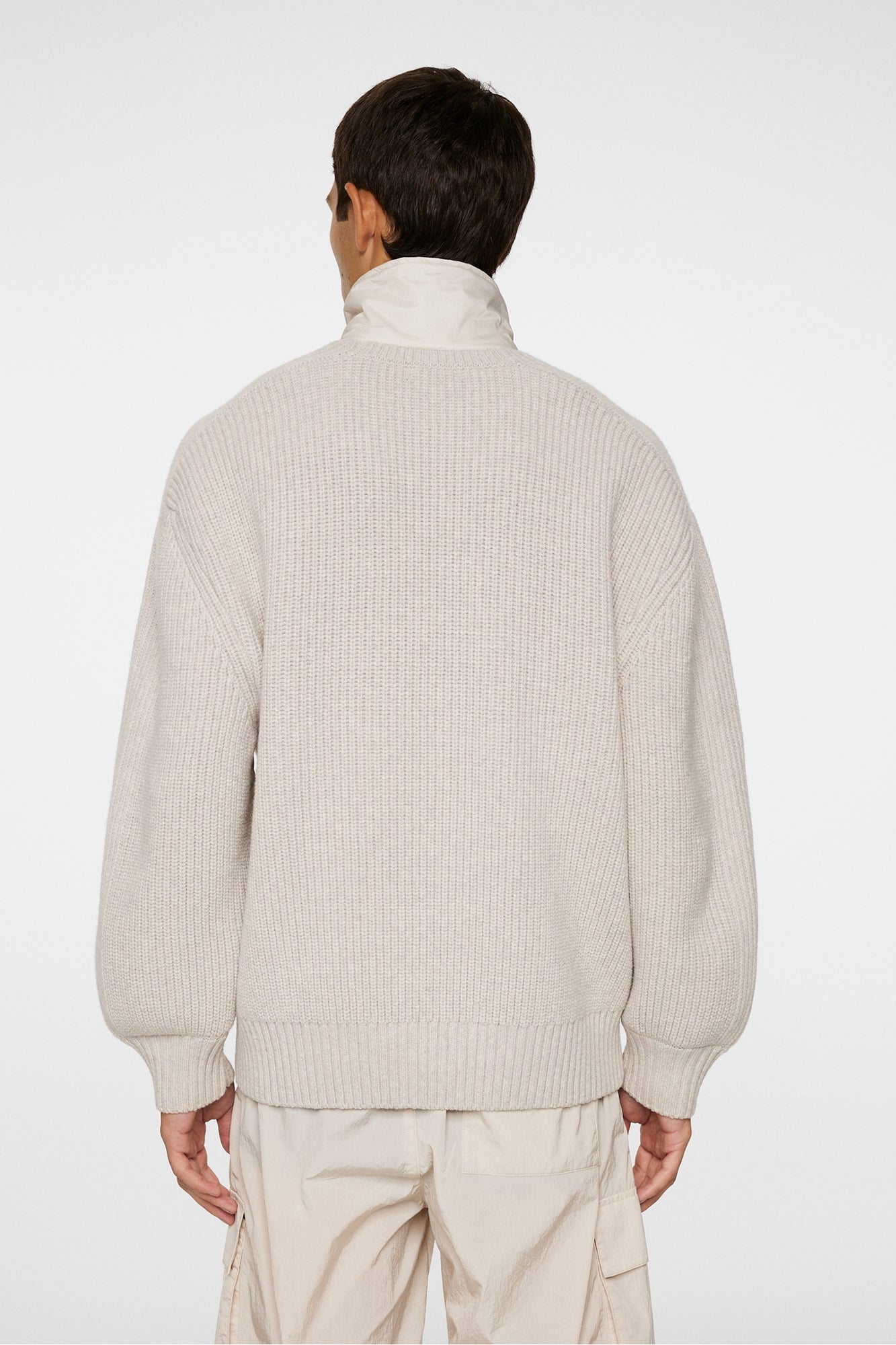 Men | Cole Hybrid Knit Quarter Zip | Moonbeam