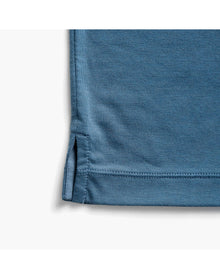 Men | Composite Merino Zip Polo | Atlantic Blue