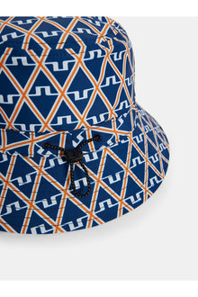 Men | Denver Print Bucket Hat | Estate Blue Diamond