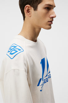 Men | Derk Longsleeve Moto Tee | Cloud White