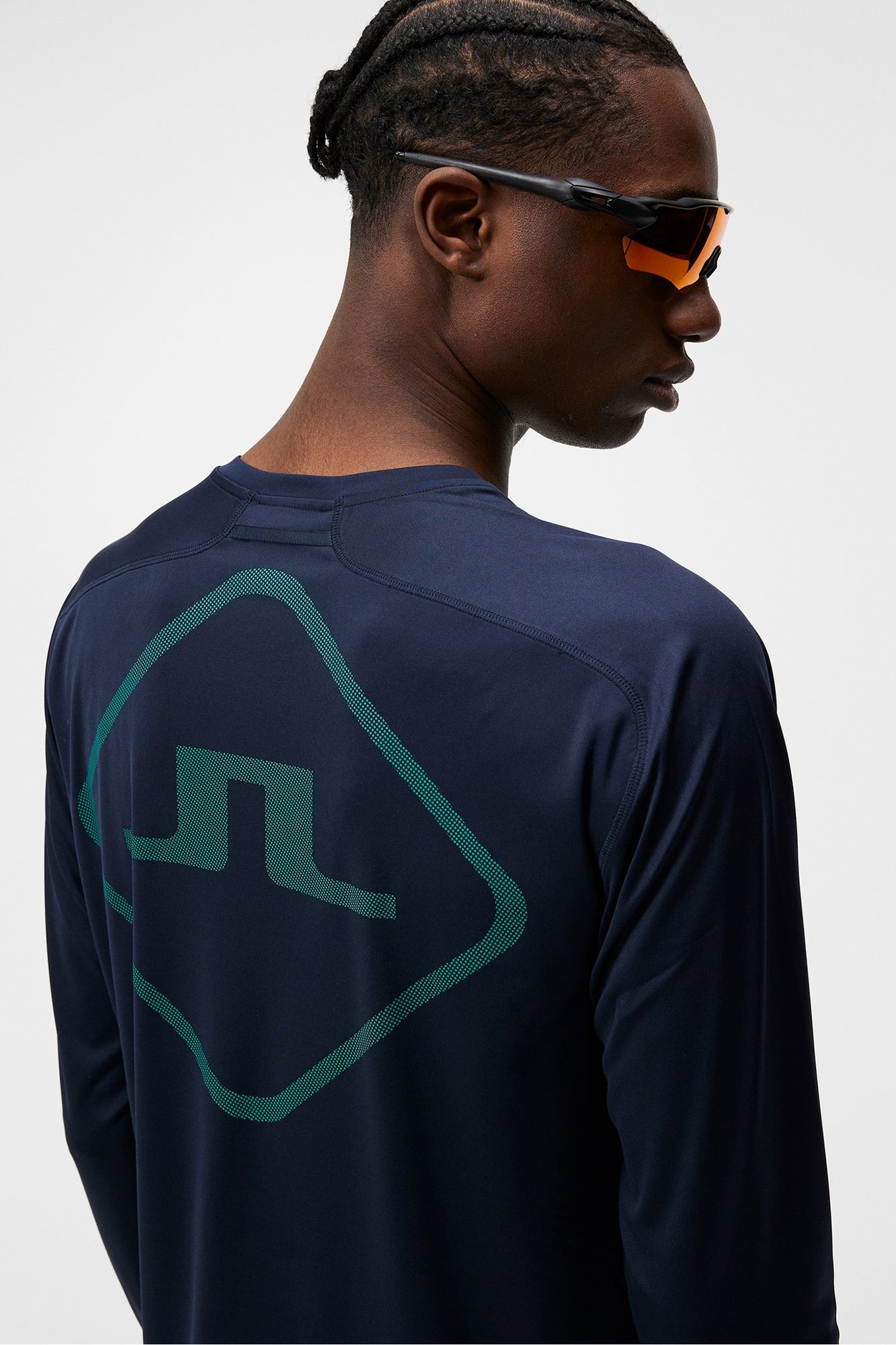 Men | Diamond Long Sleeve Tee | JL Navy
