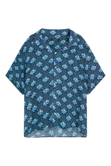 Men | Donso Diamond Boxy Shirt | JL Navy