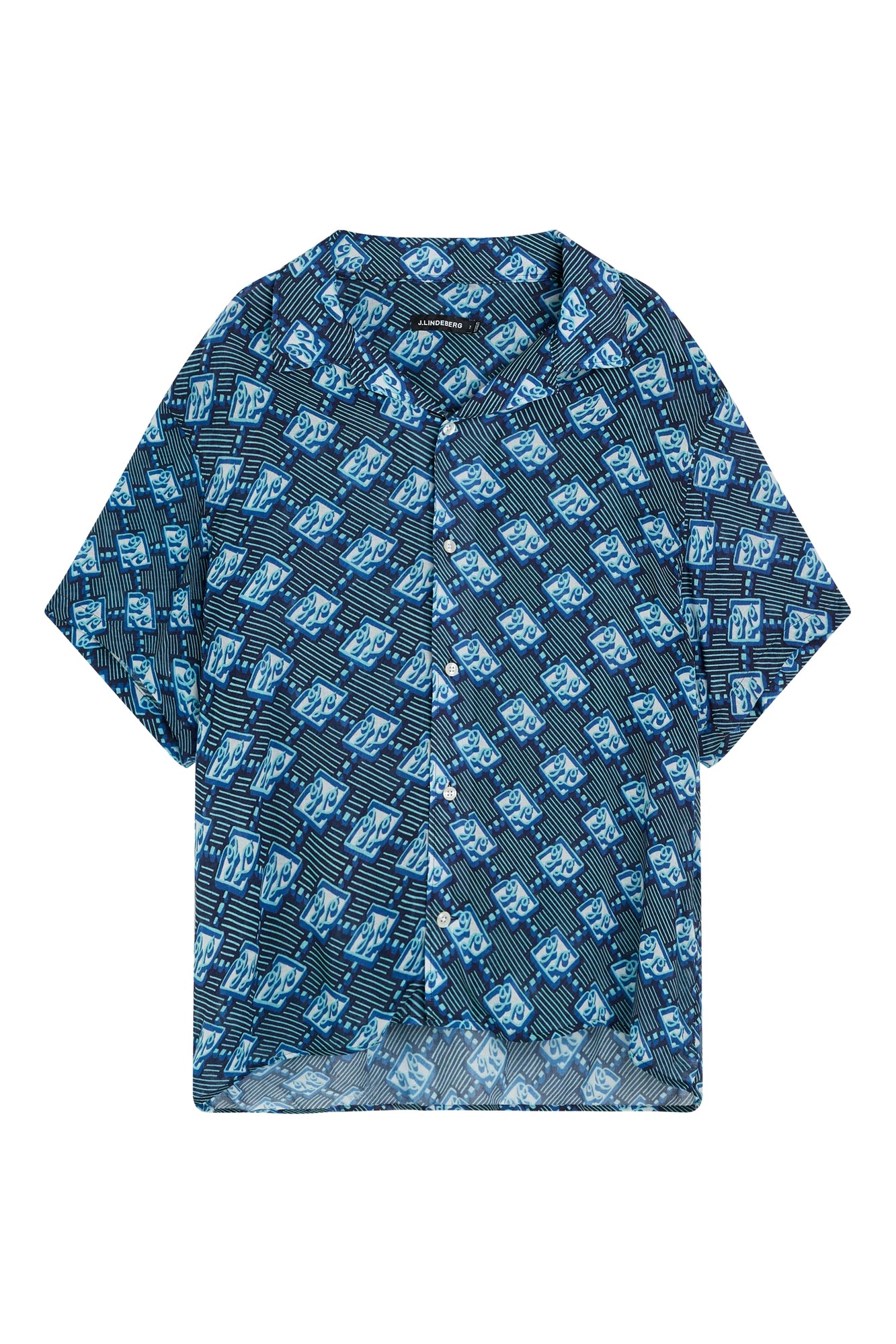 Men | Donso Diamond Boxy Shirt | JL Navy