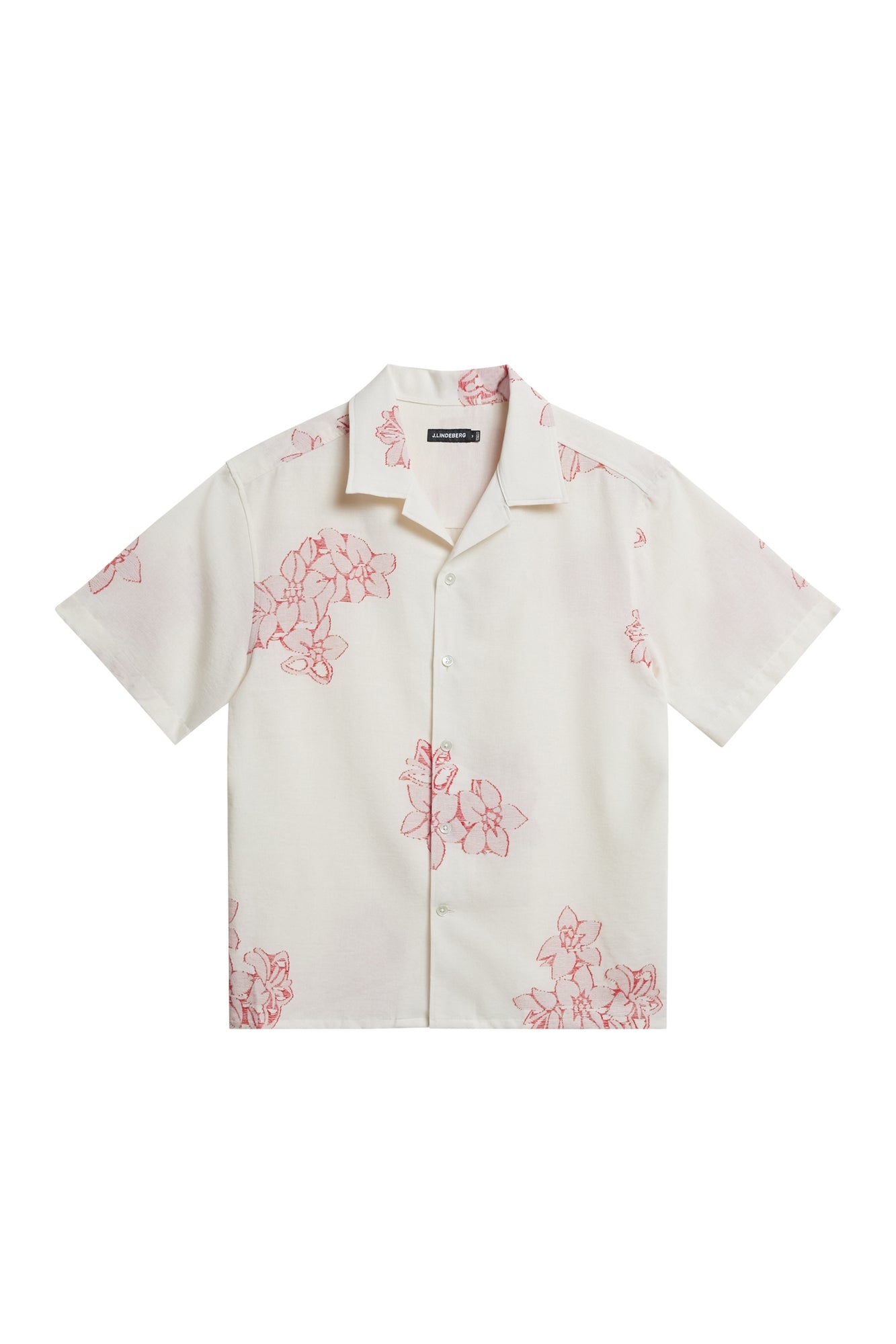 Men | Donso Fil Coupe Floral Shirt | Cloud White