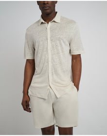 Men | Dylan Linen Shirt | Stone