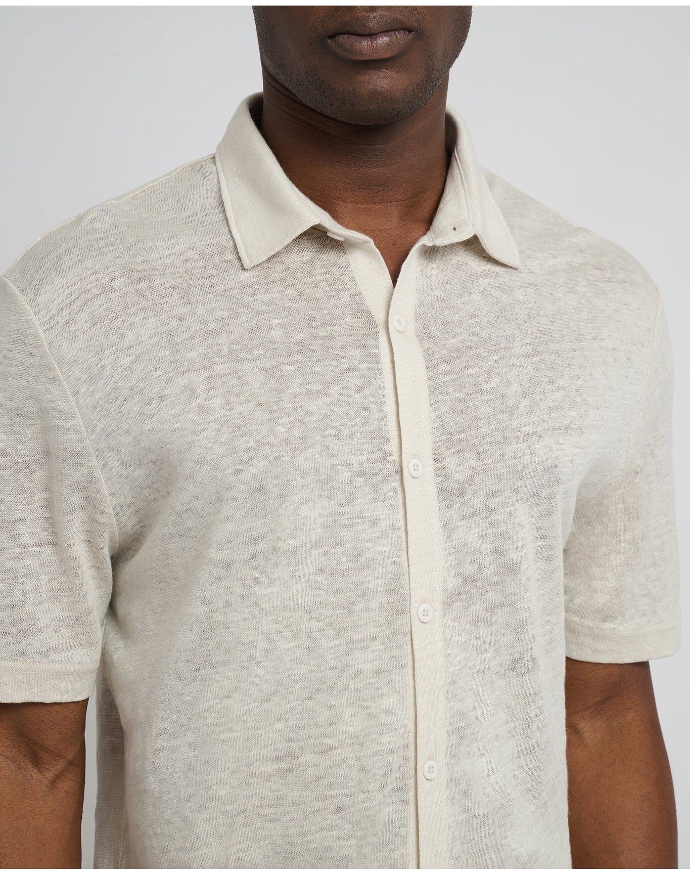 Men | Dylan Linen Shirt | Stone