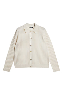 Men | Edmondo Collar Cardigan | Cloud White