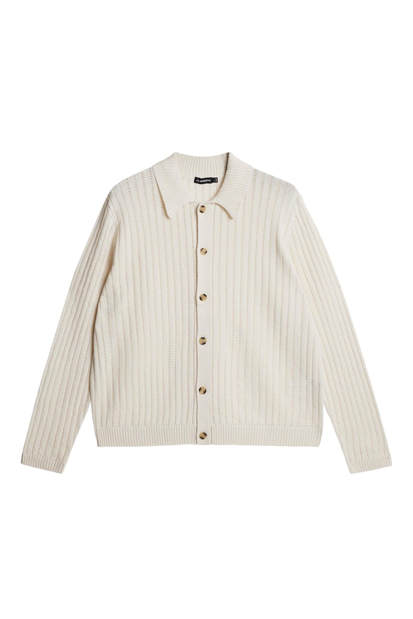 Men | Edmondo Collar Cardigan | Cloud White