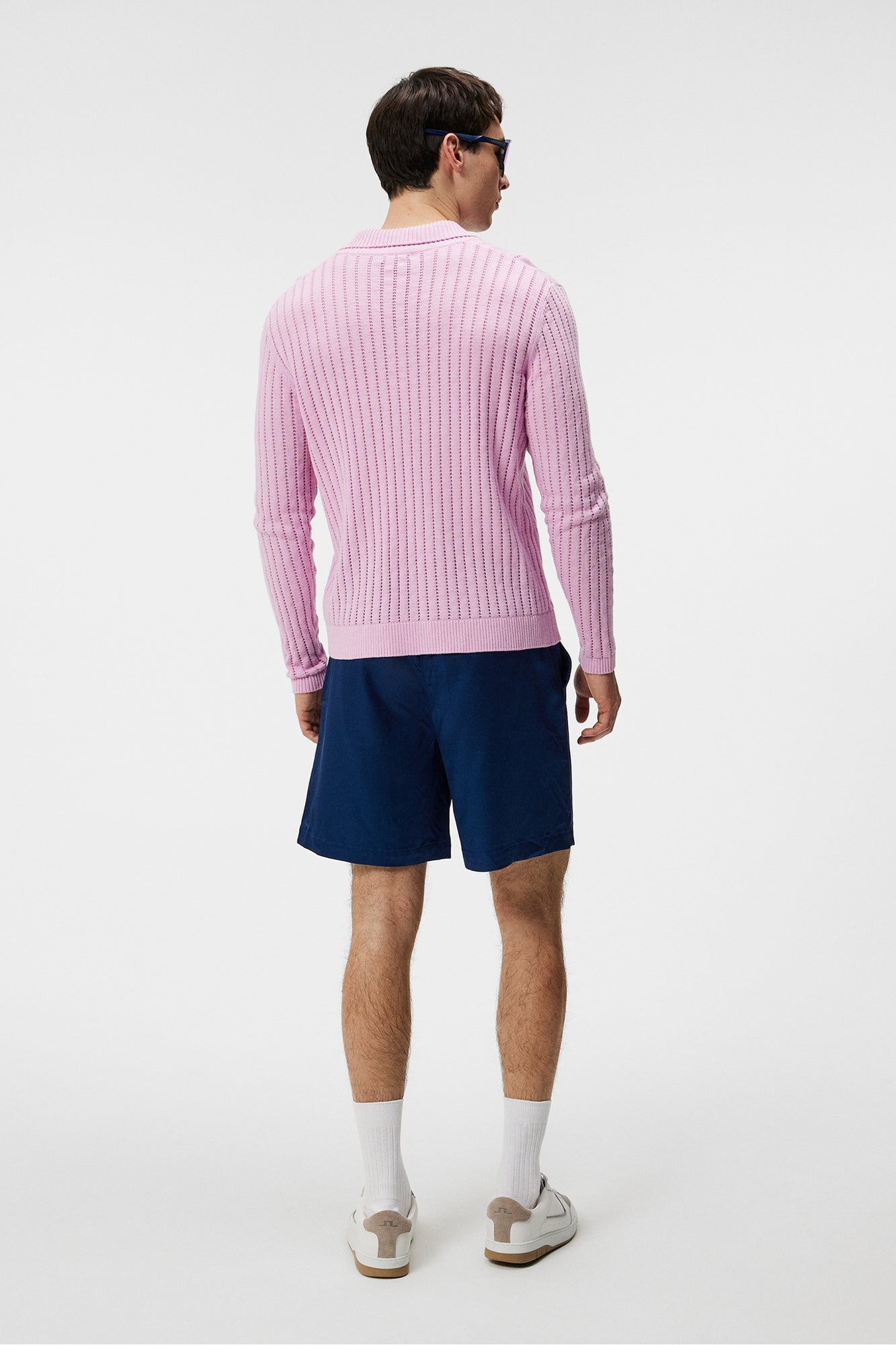 Men | Edmondo Collar Cardigan | Pink Lavender