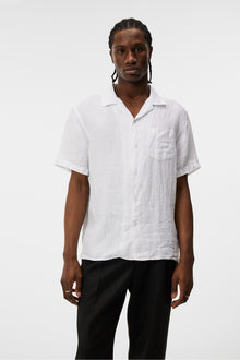 Men | Elio Linen Melange Shirt | White