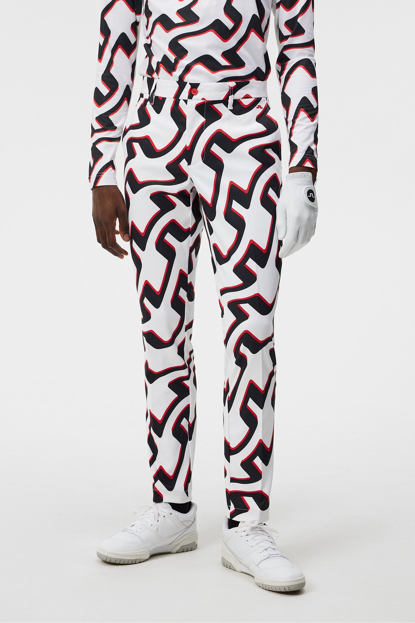 Men | Ellott Print Pant | Bridge Wave White