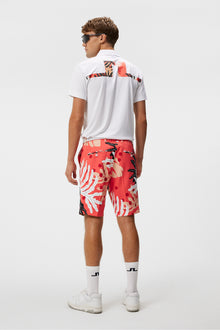Men | Eloy Print Shorts | Paradise Monstera Coral