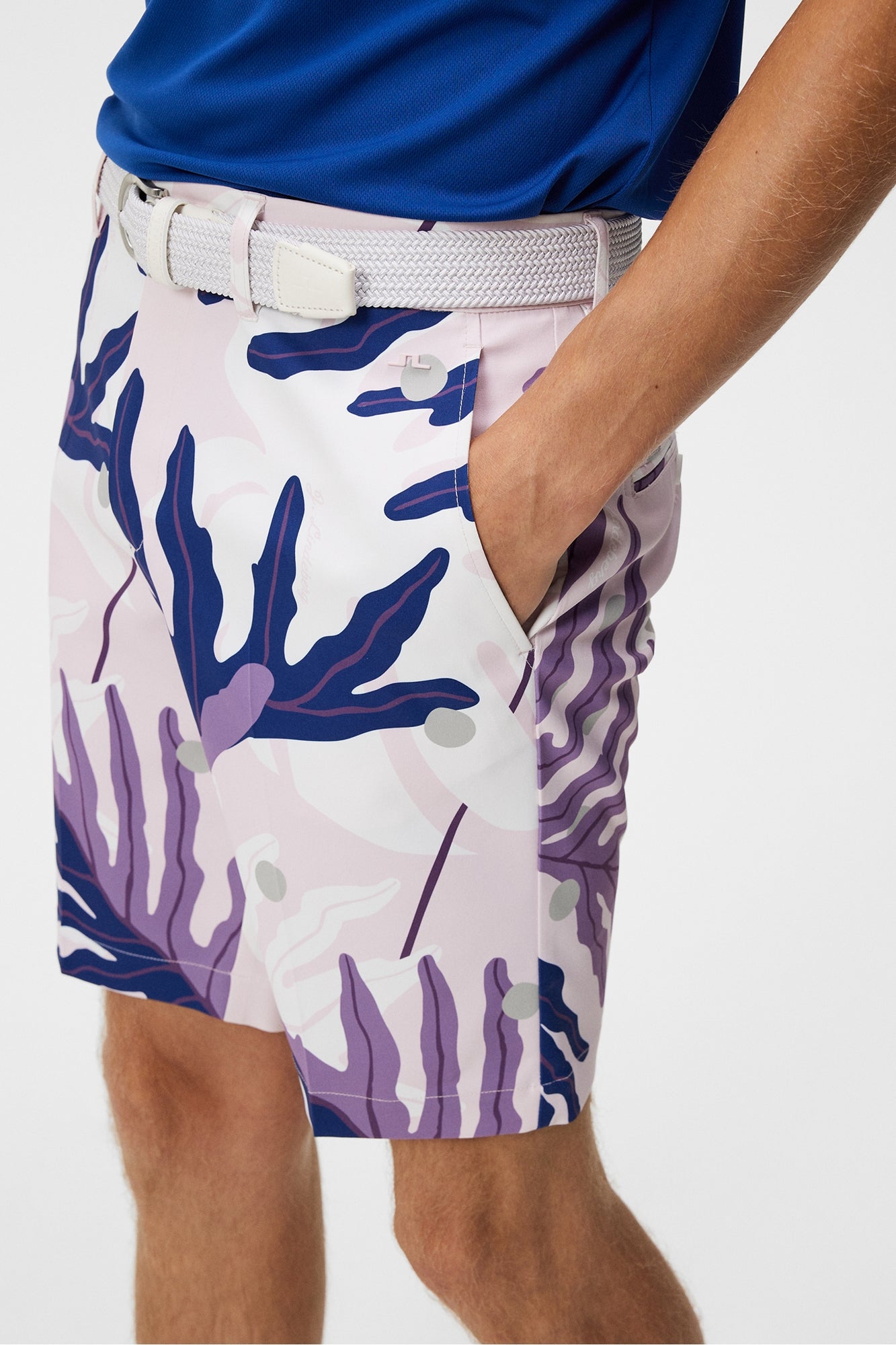 Men | Eloy Print Shorts | Paradise Monstera Pink