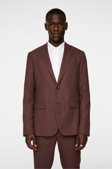 Men | Elton U Active Hopsack Blazer | Bitter Chocolate
