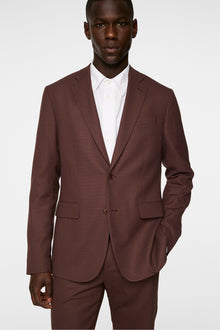 Men | Elton U Active Hopsack Blazer | Bitter Chocolate