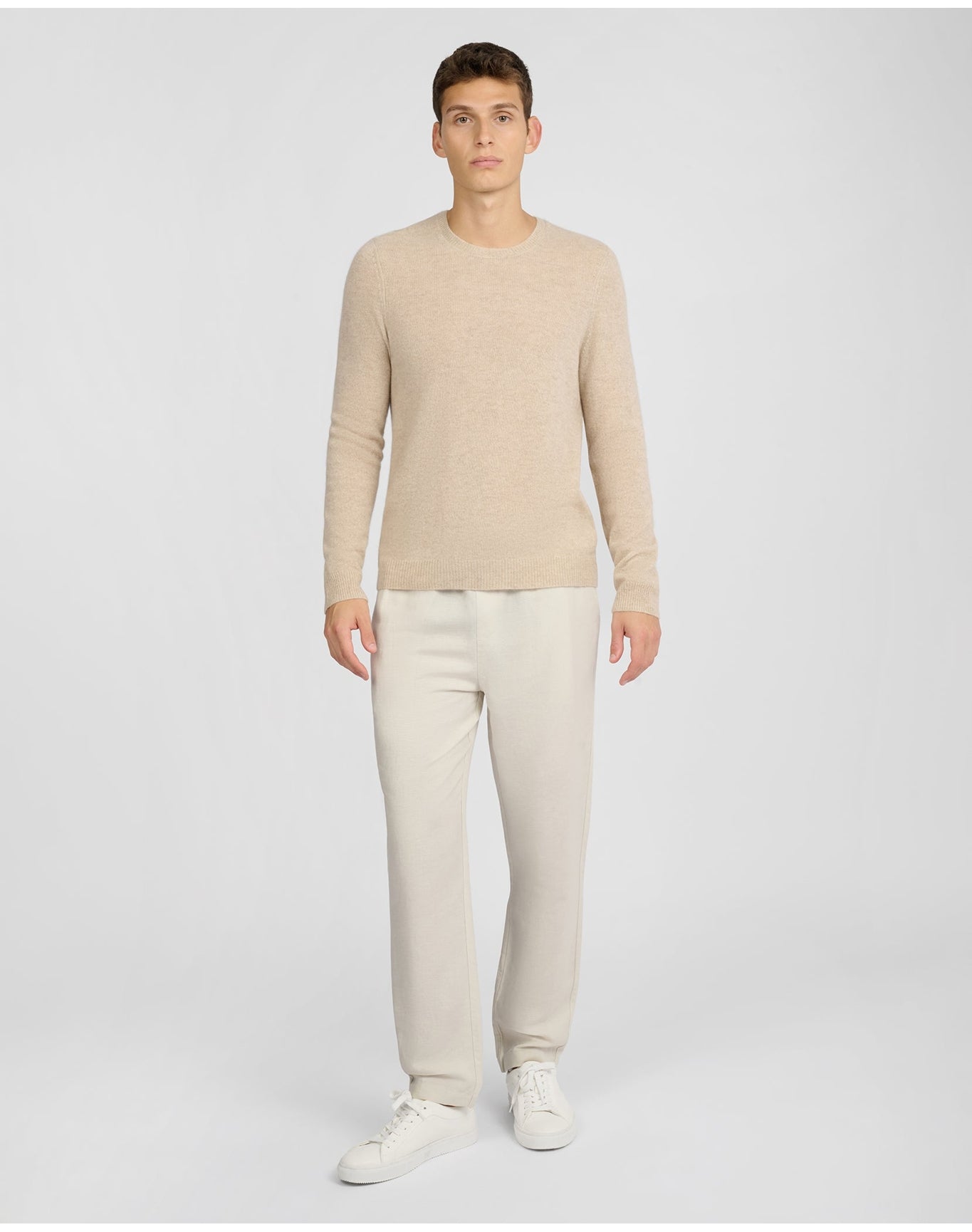 Men | Featherweight Cashmere Sweater | Stone