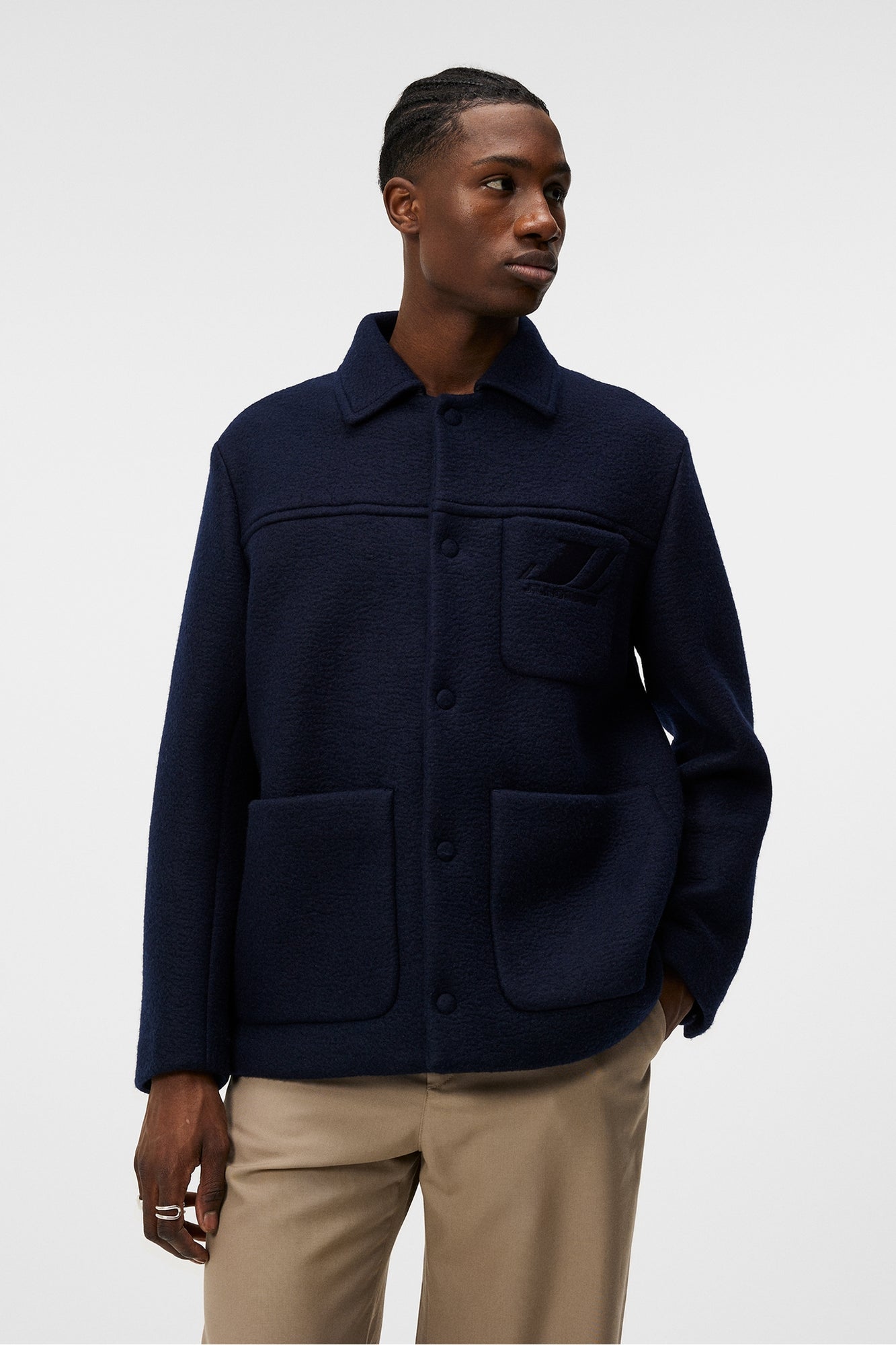 Men | Ferdi Wool Mix Jacket | JL Navy