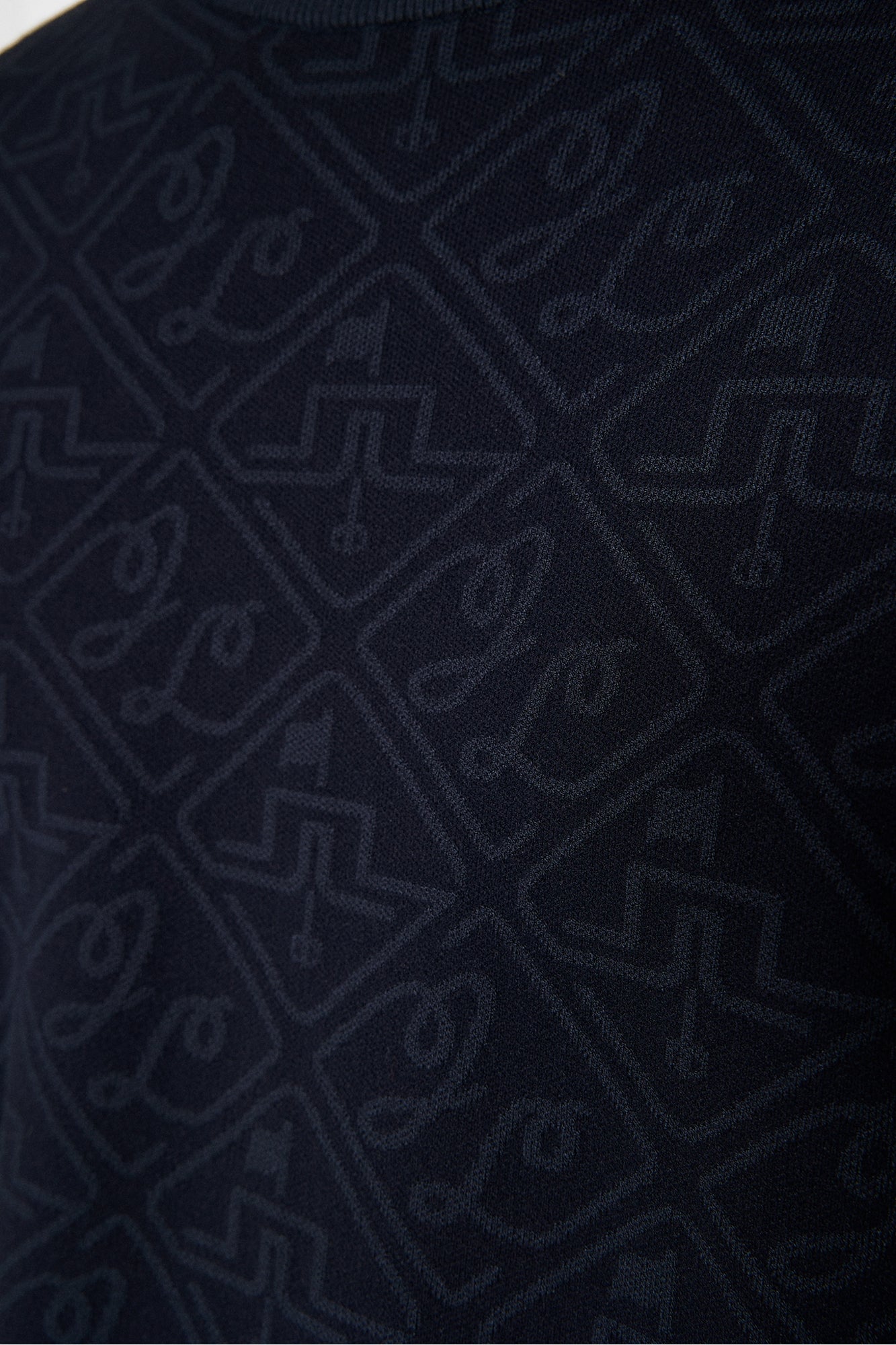 Men | Finn Jacquard Knitted Sweater | JL Navy