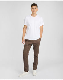 Men | Flat Front Stretch Chino Pant | Chestnut