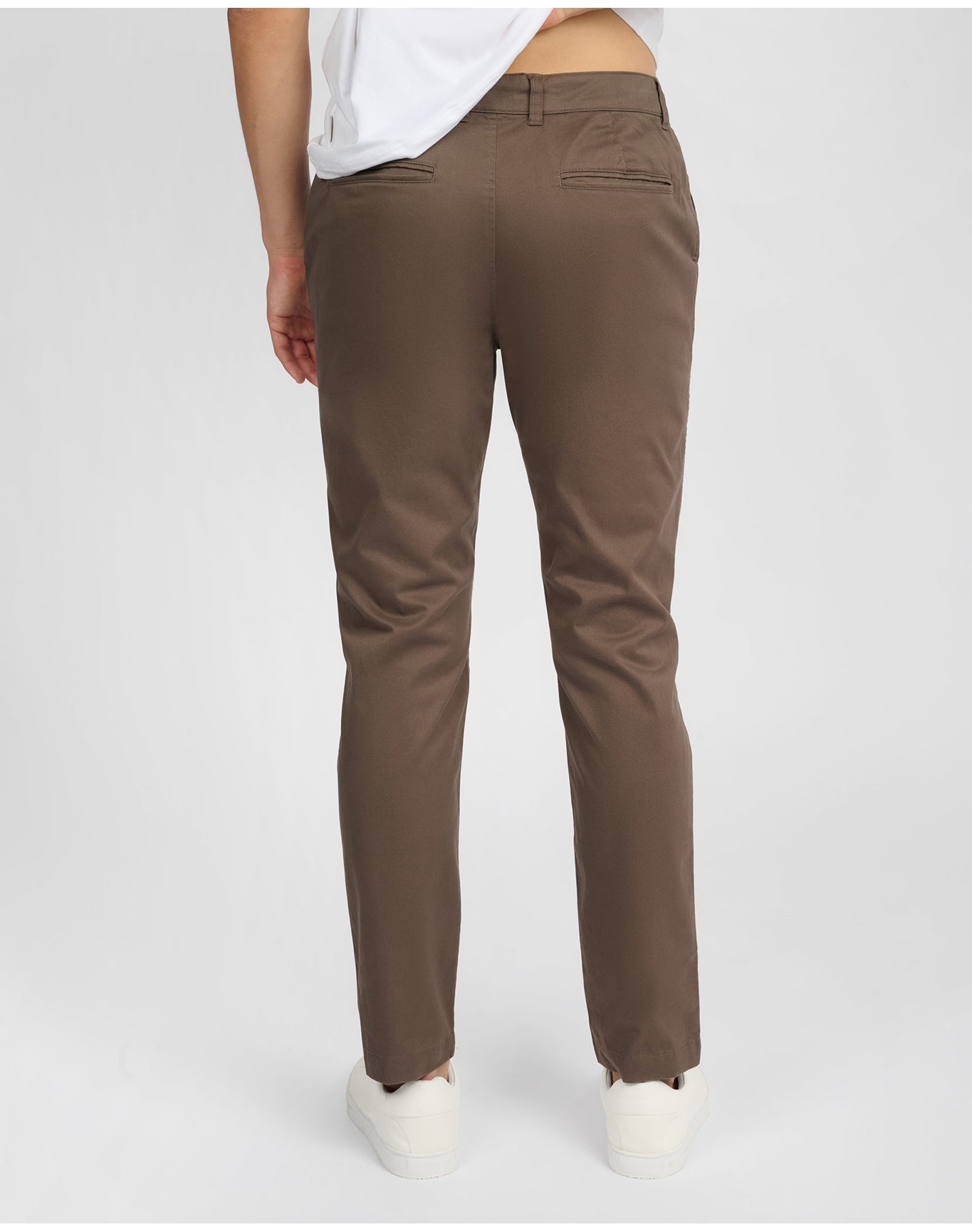 Men | Flat Front Stretch Chino Pant | Chestnut