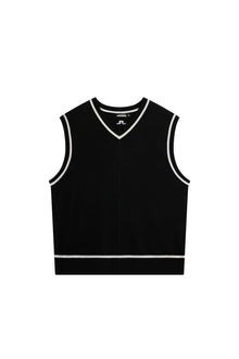 Men | Fraser Knitted Vest | Black