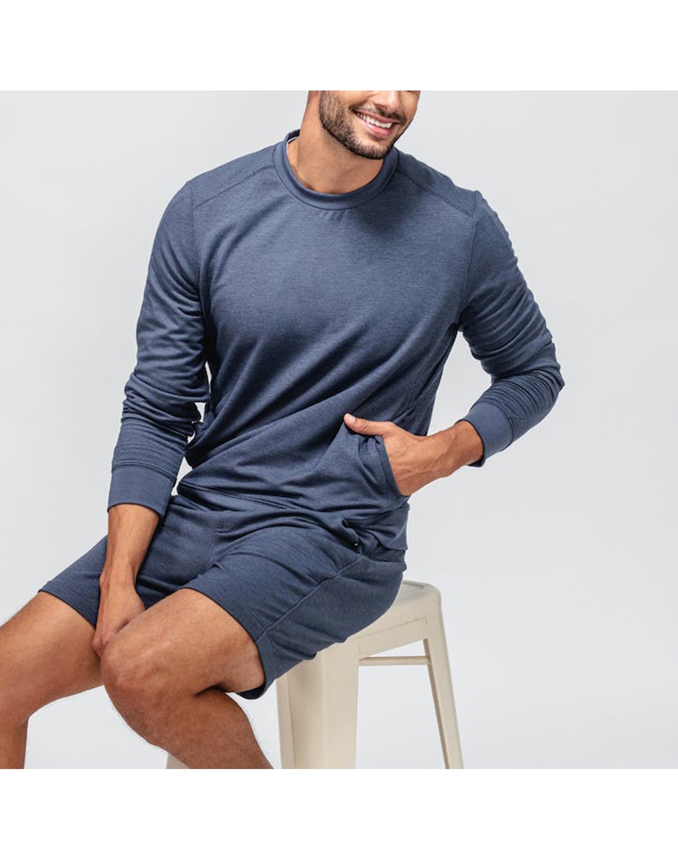 Men | Fusion Terry Sweatshirt | Navy