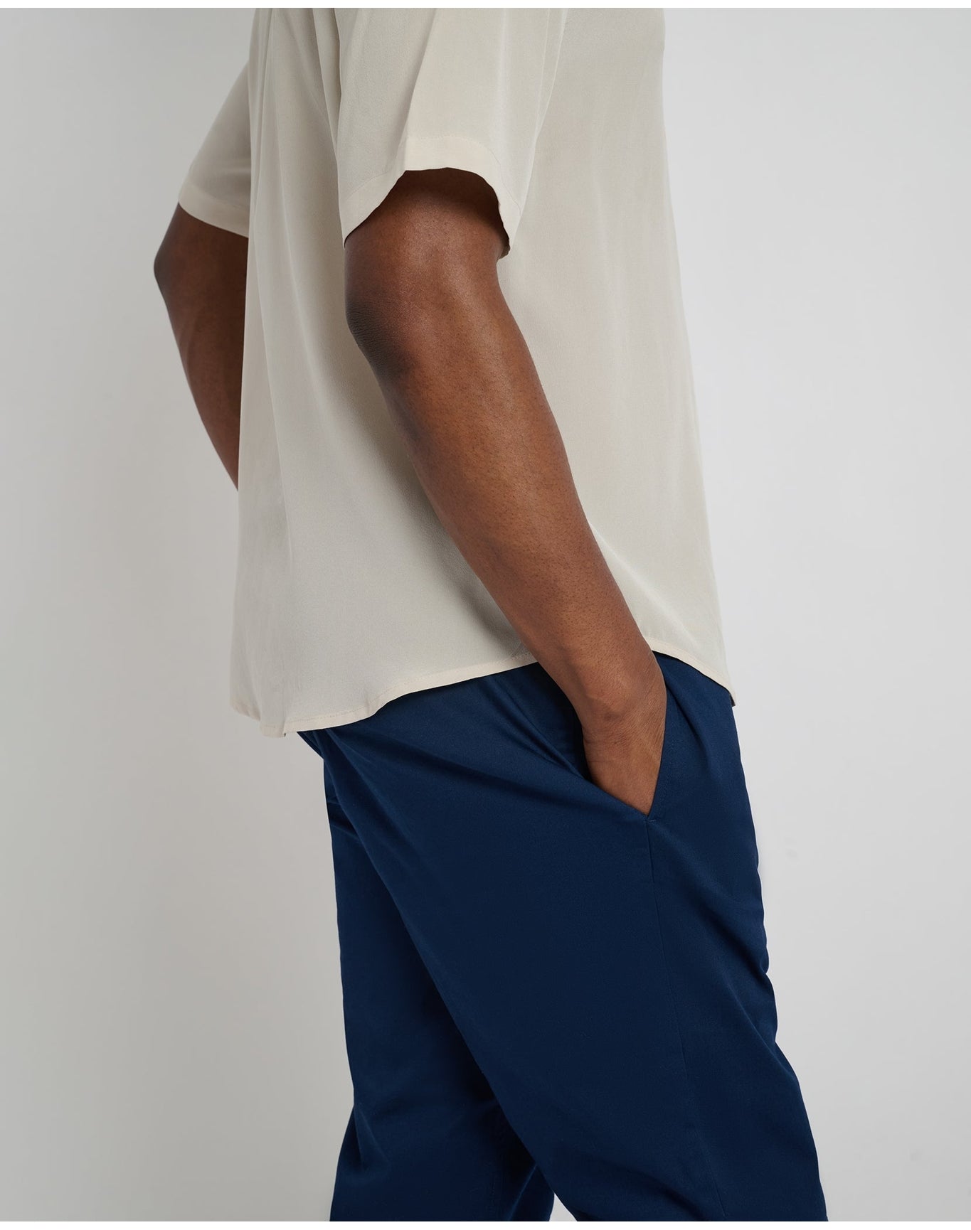 Men | Garment Dye Cotton Drawstring Pant | Deep Navy