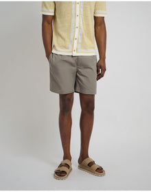 Men | Garment Dye Cotton Drawstring Short | Cinder
