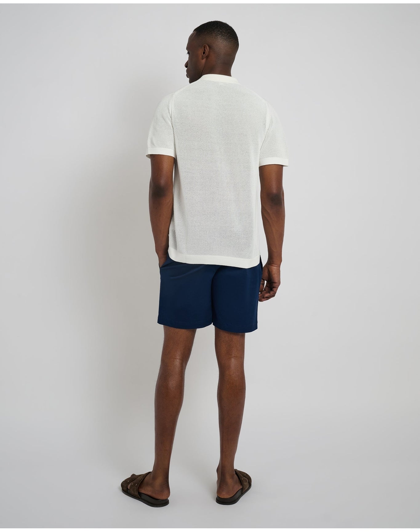 Men | Garment Dye Cotton Drawstring Short | Deep Navy