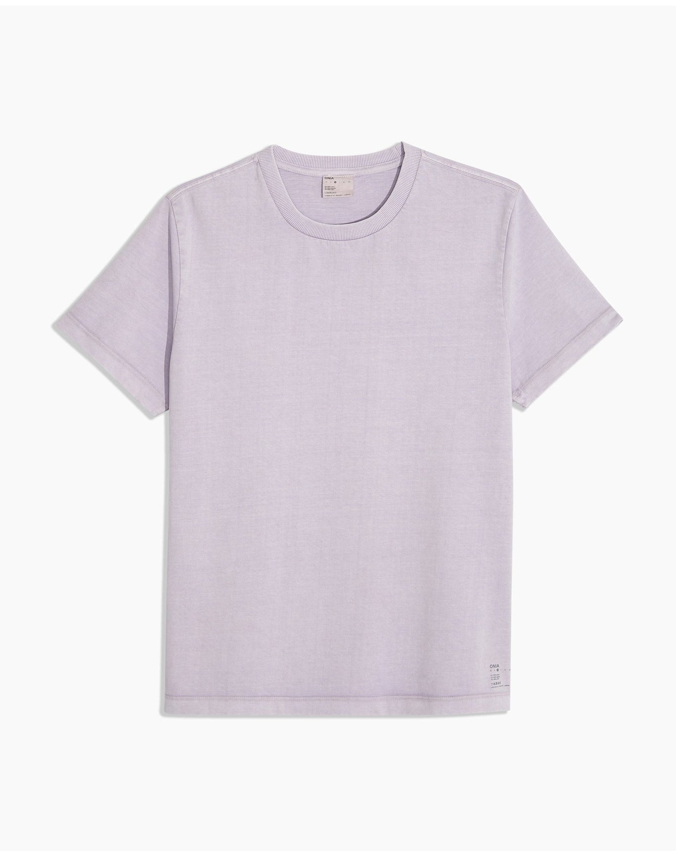 Men | Garment Dye Jersey Crew Neck Tee | Lilac