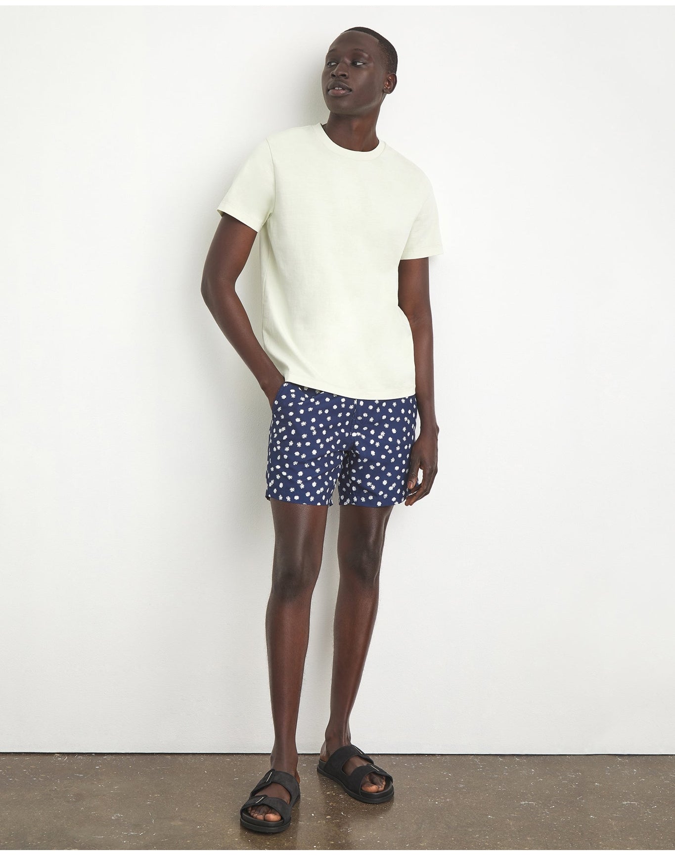 Men | Garment Dye Jersey Crew Neck Tee | Lilac